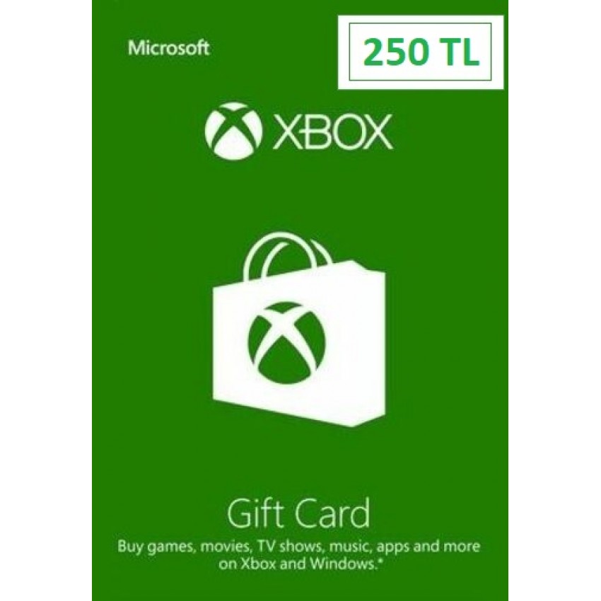 Xbox Live Gift Card 250 TL