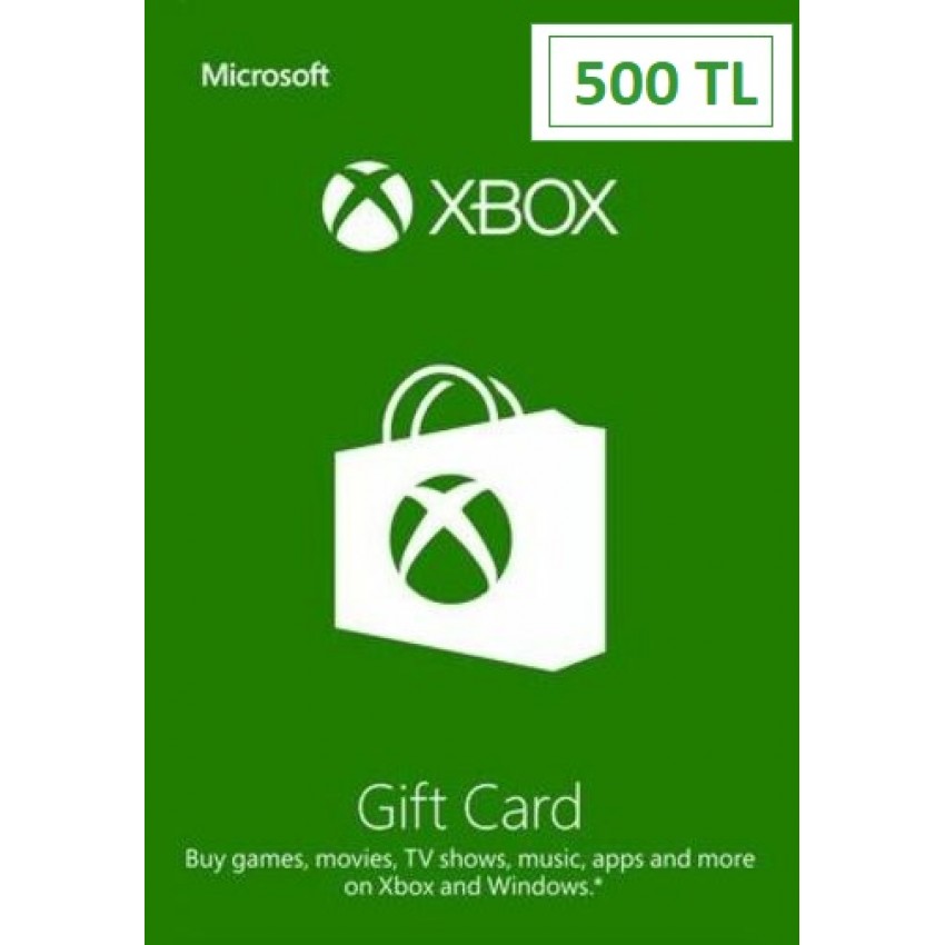 Xbox Live Gift Card 500 TL